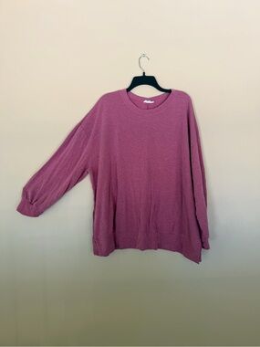 Relaxed Long Sleeve Tee in Dusty Rose